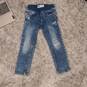 Boys karate skinny ripped jeans